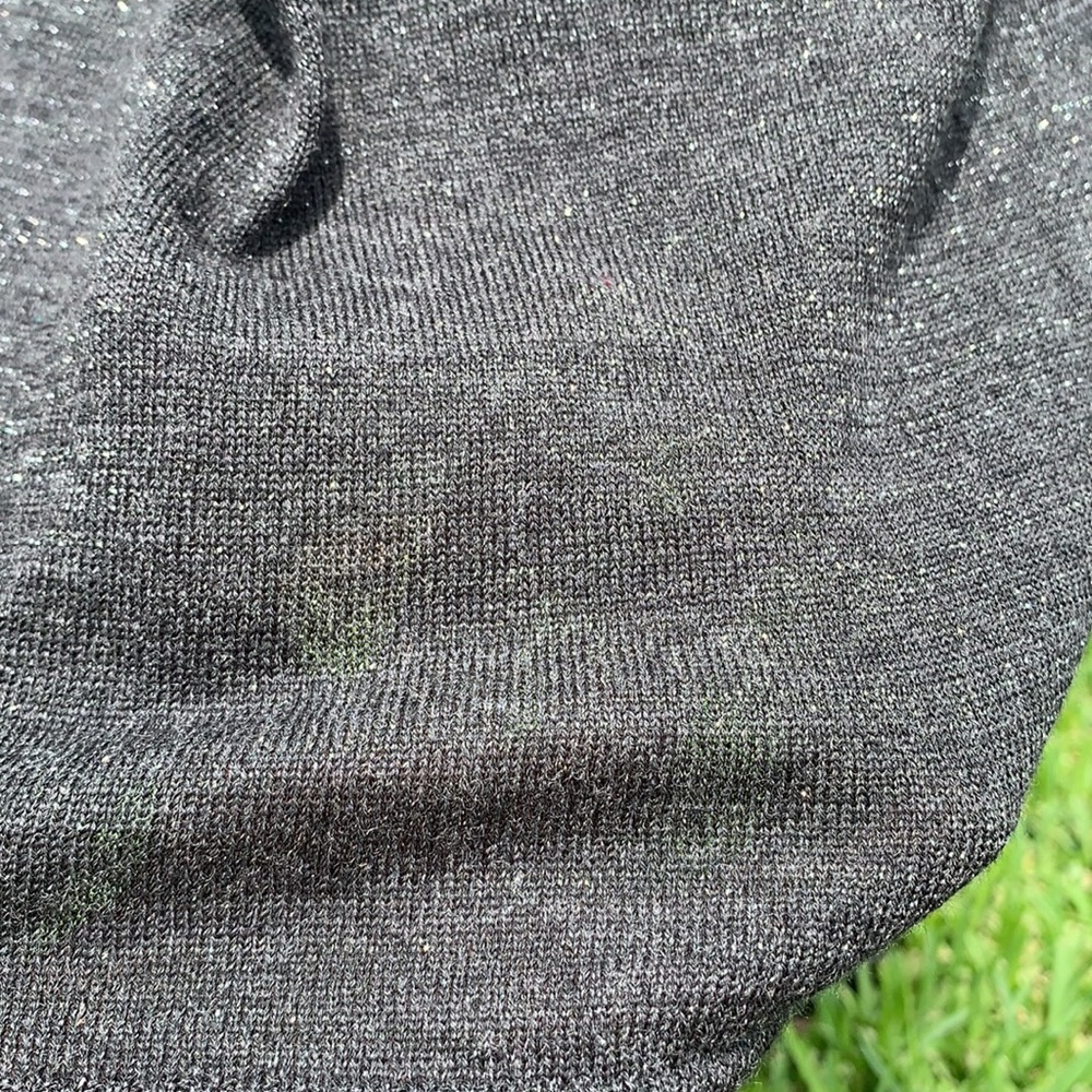 Eileen Fisher Mesh Sleeved Merino Wool Top - Picture 8 of 12